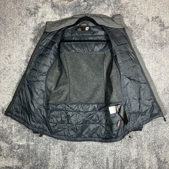 Orage Puffer Jacket Large Black Nylon Shell Winter Snowboard Warm Full Zip - Picture 3 of 8